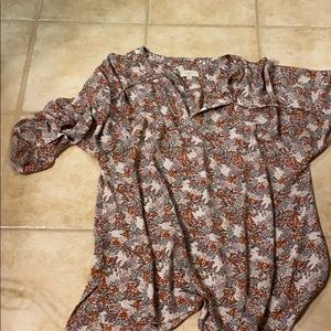 Floral Loft tunic blouse